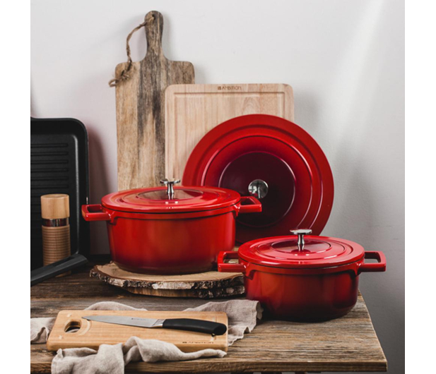 AMBITION Garnek z pokrywka AMORE 24cm (80090) - 1463592 - zdjęcie 2